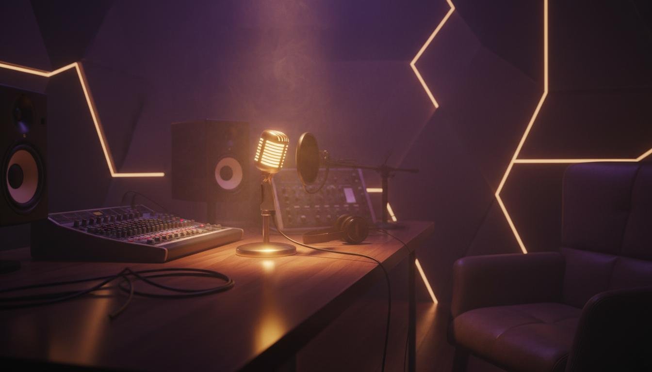 Estudio de podcast profesional - Grabación de testimonios de éxito